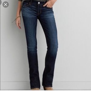 American Eagle skinny kick blue jeans 👖Sz 0